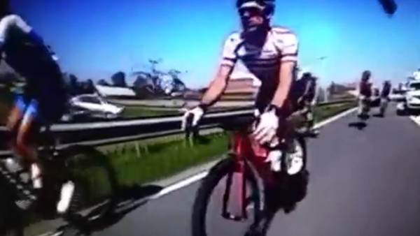 Bisiklet kazasında enteresan kaza