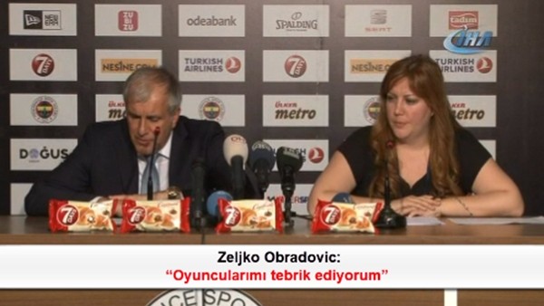 Zeljko Obradovic: 'Oyuncularımı tebrik ediyorum'