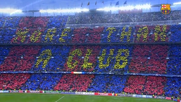 Nou Camp'ta muhteşem atmosfer