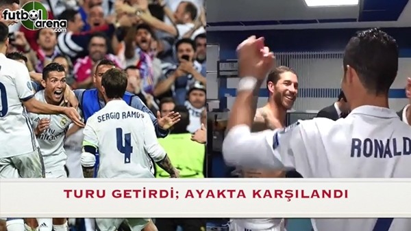 Soyunma odası Ranaldo'yu ayakta karşıladı