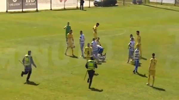 Hakemin burnunu kıran futbolcu tutuklandı