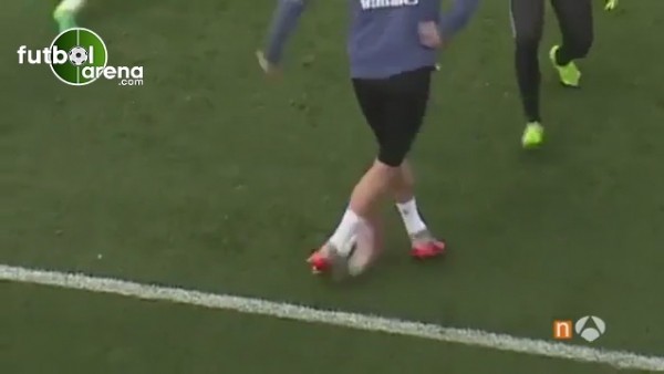 Cristiano Ronaldo'dan antremanda müthiş fake