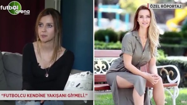 İrem Helvacıoğlu: 'Futbolcu kendine yakışanı giymeli.'