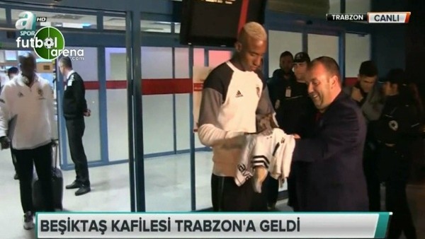 Beşiktaş kafilesi Trabzon'da