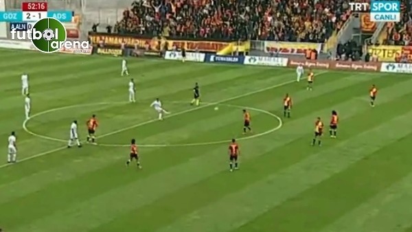 Adana Demirspor, Göztepe'ye santradan gol attı
