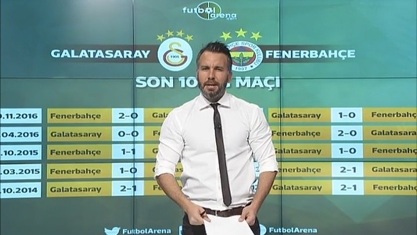 Galatasaray ile Fenerbahçe arasındaki son 10 maç