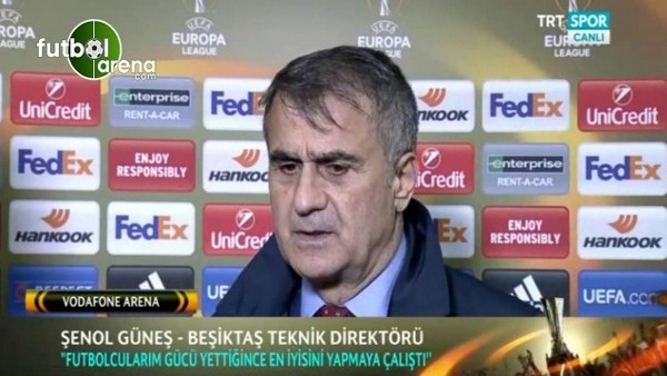 Şenol Güneş'ten Lyon maçı sonrası taraftara müjde