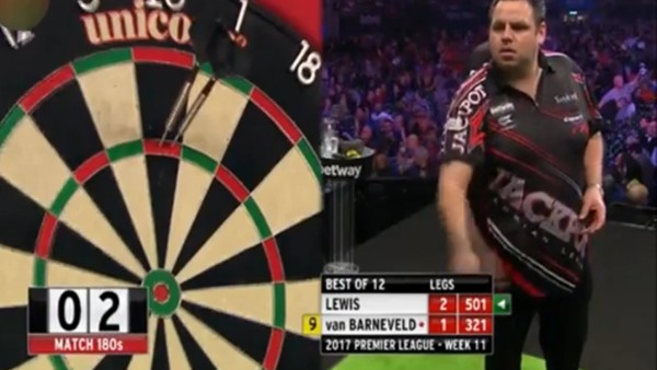 Dart maçında inanılmaz performans!