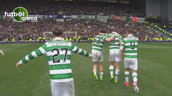 Celtic derbi galibiyetini böyle kutladı