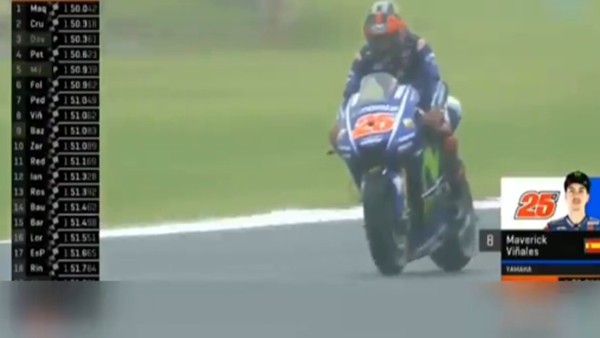 Maverick Vinale hatayı affetmedi