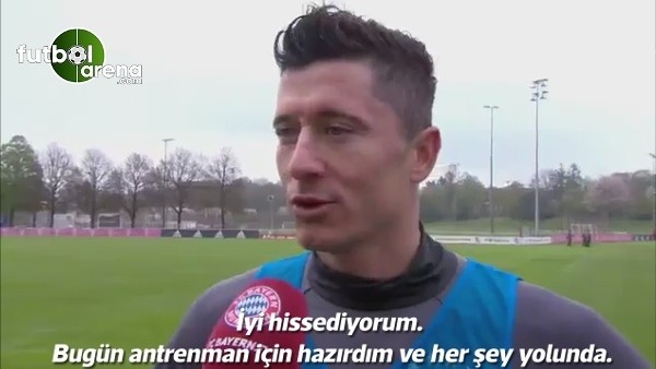 Robert Lewandowski, Real Madrid maçına yetişeceğini söyledi.