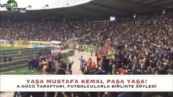 Ankaragücü'nde İzmir Marşı coşkusu