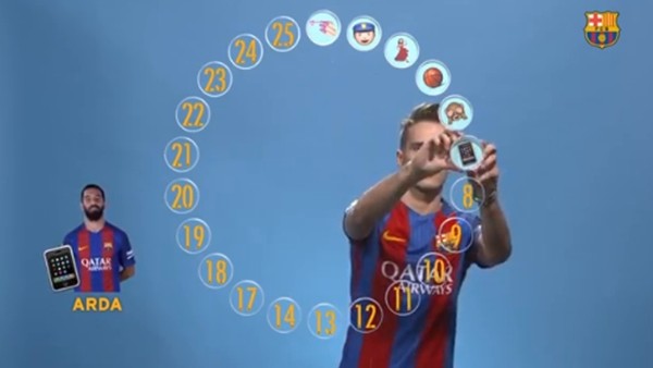 Barcelona'nın emoji uygulamasında sıra Luis Suarez ve Denis Suarez'in!