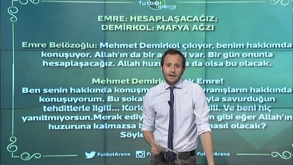 Emre Belözoğlu ile Mehmet Demirkol gerilimi
