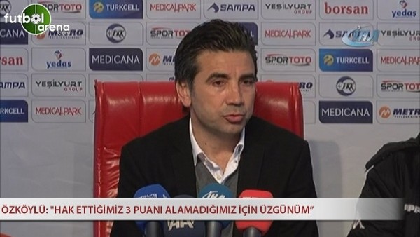 Osman Özköylü: ''Hak ettiğimiz 3 puanı alamadığımız için üzgünüm''