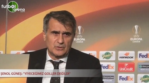 Şenol Güneş: 'Yiyeceğimiz goller değildi'