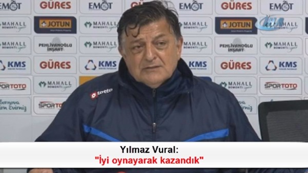 Yılmaz Vural: 'İyi oynayarak kazandık'