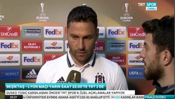 Tosic: 'Tarihi değeri olan bir maça çıkacağız'