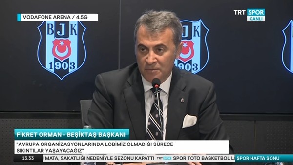 Fikret Orman: 'Olayların muhattabı Lyon kulübü'