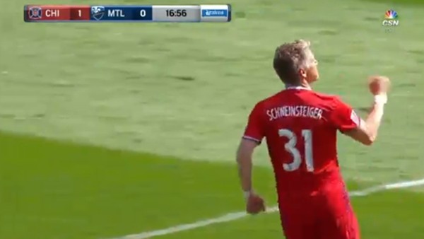 Bastian Schweinsteiger, ABD Ligi'nde ilk golünü attı