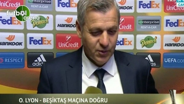 Lyon Teknik Direktörü Bruno Genesio'dan Beşiktaş açıklaması