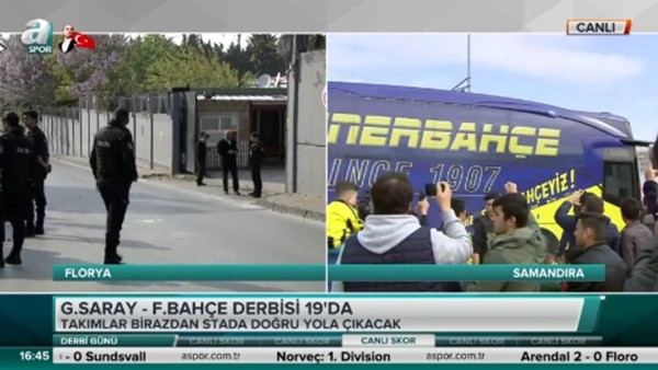 Fenerbahçe taraftarlarından Galatasaray'a küfür