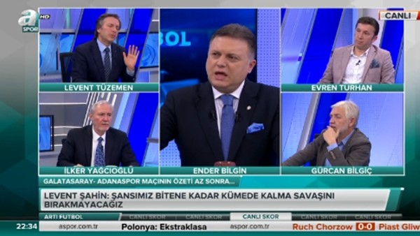 Canlı yayında Sneijder tartışması