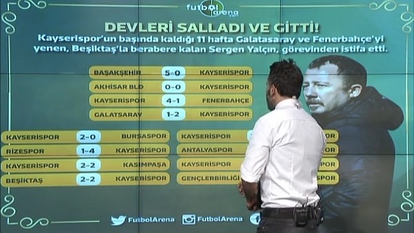 Sergen Yalçın'ın Kayserispor karnesi