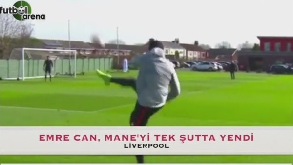 Emre Can, Mane'yi tek şutta yendi