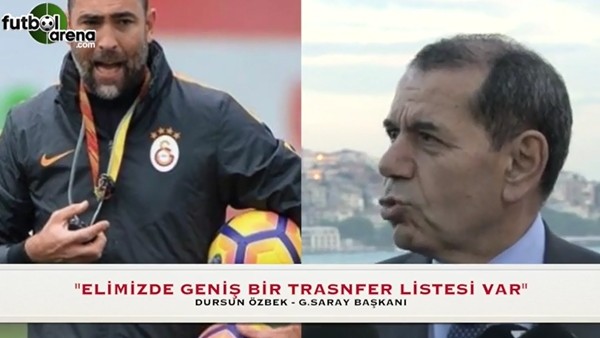 Dursun Özbek: "Elimizde geniş bir transfer listesi var