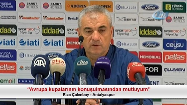 Rıza Çalımbay: "Avrupa kupalarının konuşulmasından mutluyum"