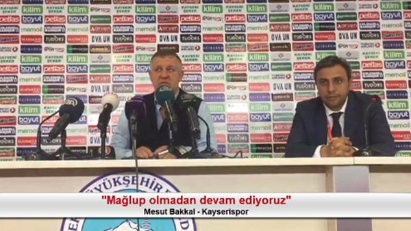 Mesut Bakkal: "Mağlup olmadan devam ediyoruz"