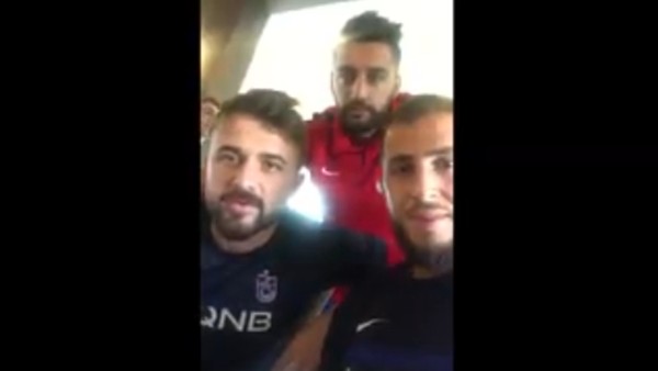 Trabzonsporlu futbolculardan anlamlı davanış