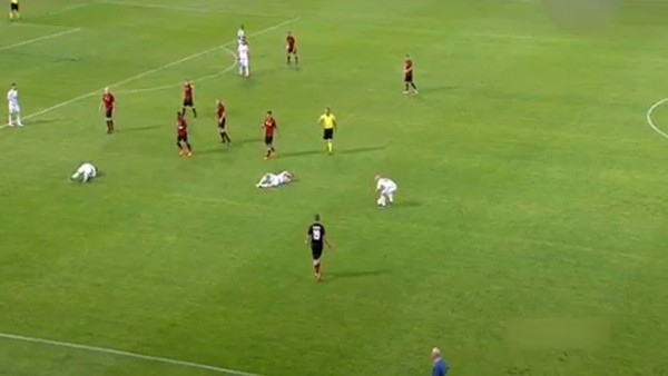 Böyle sakatlık numarası görülmedi