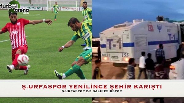 Şanlıurfaspor yenilince şehir karıştı