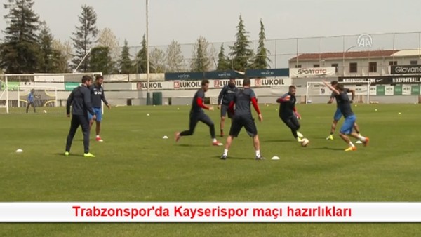 Trabzonspor'da Kayserispor maçı hazırlıkları