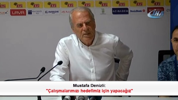 Mustafa Denizli: 'Çalışmalarımızı hedefimiz için yapacağız'