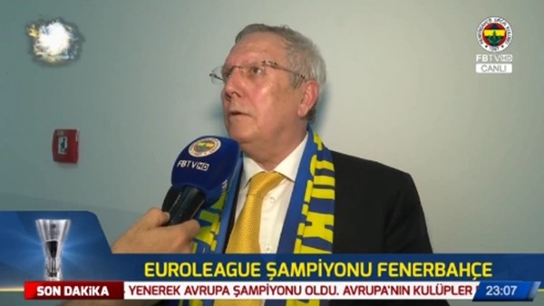 Aziz Yıldırım: "Fenerbahçe'nin hedefi tesadüfişampiyonluklar değildir"