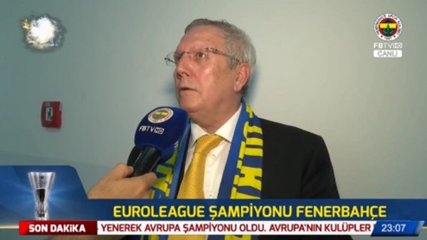 Aziz Yıldırım: "Fenerbahçe'nin hedefi tesadüfi  şampiyonluklar değildir"