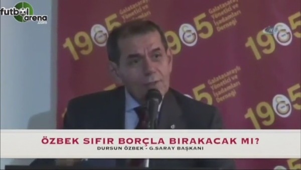 Dursun Özbek verdiği sözü tutacak mı?