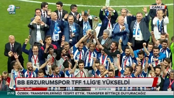 Erzurumspor kupasını kaldırdı!