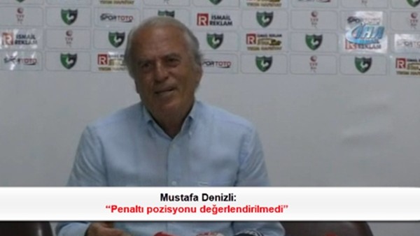 Mustafa Denizli: 'Penaltı pozisyonu değerlendirilmedi'