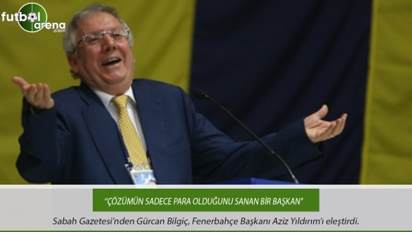 Gürcan Bilgiç: ''Çözümün sadece para olduğunu sanan bir başkan''