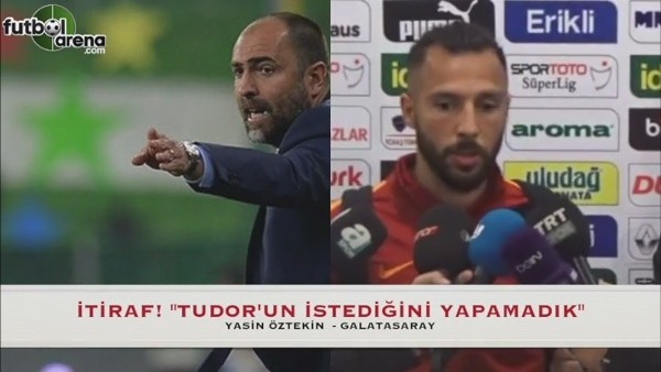 Yasin Öztekin'den itiraf!