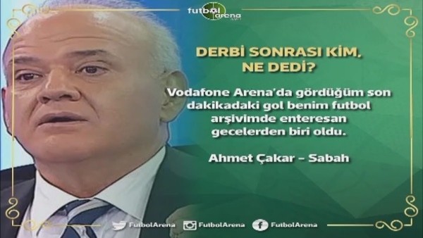 Derbi sonrası kim, ne dedi?