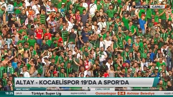 Kocaelispor taraftarı tribünleritıklım tıklım doldurdu