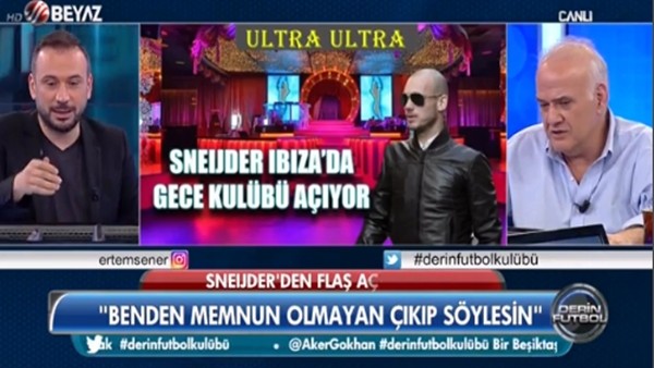 Ahmet Çakar, Sneijder'i sert sözlerle eleştirdi