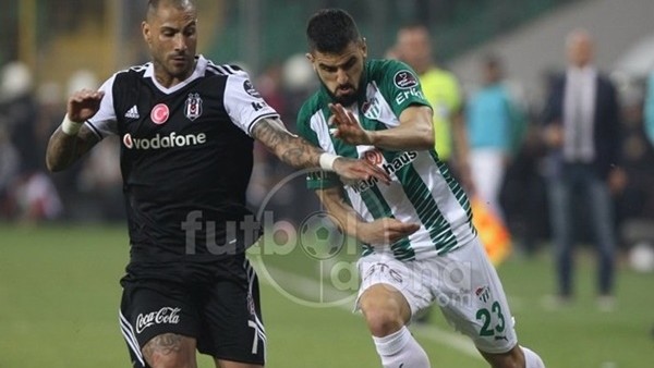 Bursaspor - Beşiktaş maçından kareler