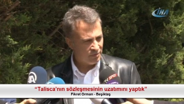 Talisca: "Talisca'nın sözleşmesinin uzatımını yaptık"
