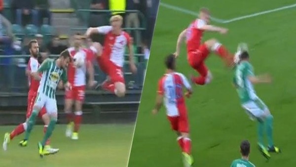 Rakibine Kung Fu faulü yaptı!